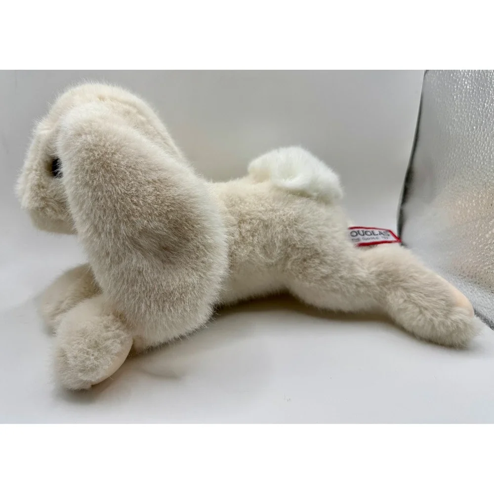 Douglas Plush Clover Cream Bunny Rabbit 12 Inch Floppy Ears Toy Stuffed Animal